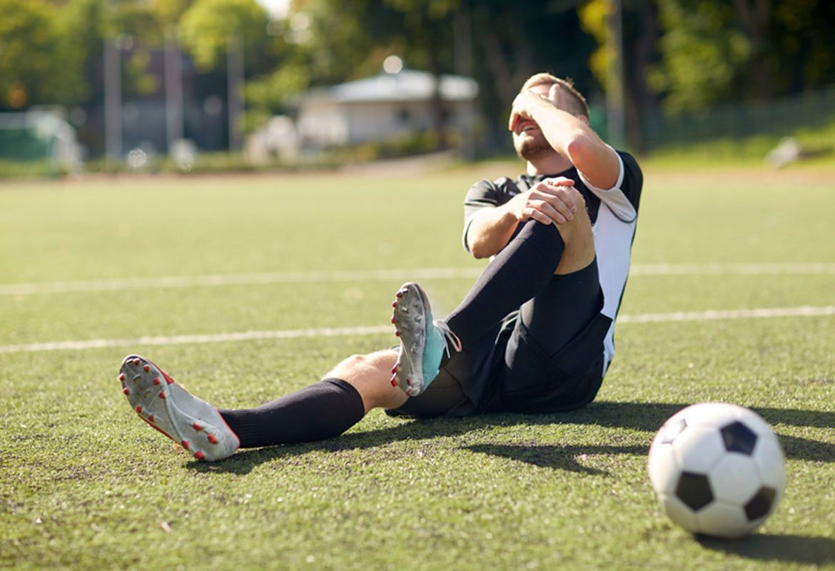 Entorse grave du genou au sport Image