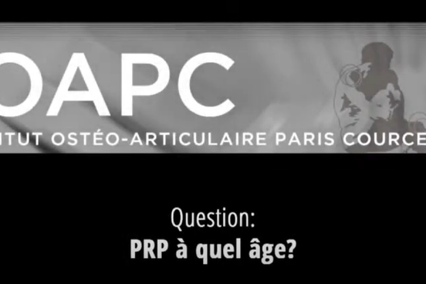 Question : PRP à quel âge ?